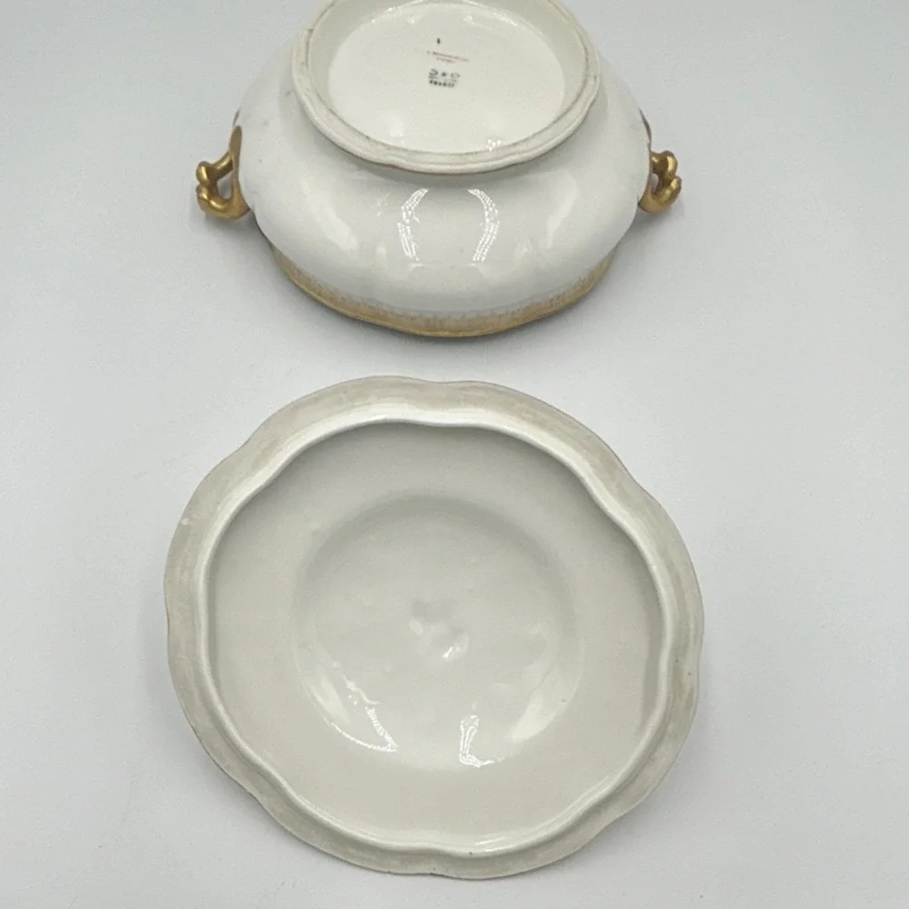 This is a Vintage L. Bernardaud & Co. Limoges porcelain serving dish.
